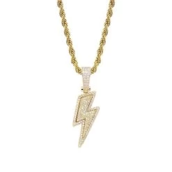 ICEEX Diamond Lightning Pendant (Rope Chain Included) -Iceex product image 1612501619