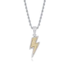 ICEEX Diamond Lightning Pendant (Rope Chain Included) -Iceex product image 1612501621