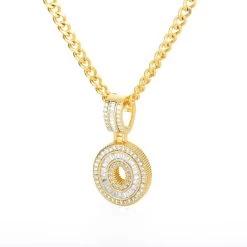 ICEEX Diamond Initial Letters Pendant (18k Gold Chain Included) -Iceex product image 1632189829