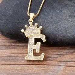 ICEEX Diamond Name Initials Pendant (18k Gold Chain) -Iceex product image 1642470755