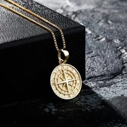ICEEX 925 Compass Pendant Necklace -Iceex product image 1723000229
