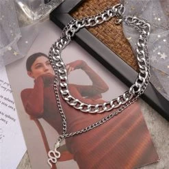 ICEEX Multi-layer Chain Choker Necklace (20+ Designs) 18k Gold / Sterling Silver -Iceex product image 1724819431