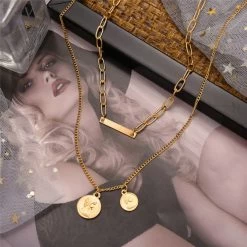 ICEEX Multi-layer Chain Choker Necklace (20+ Designs) 18k Gold / Sterling Silver -Iceex product image 1724819434