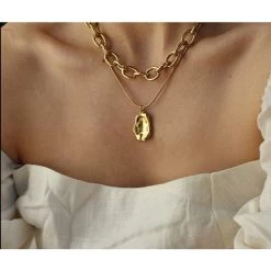 ICEEX Multi-layer Chain Choker Necklace (20+ Designs) 18k Gold / Sterling Silver -Iceex product image 1724819442