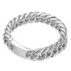 ICEEX French Paved Sterling Silver Cuban Link Bracelet -Iceex product image 1726644282