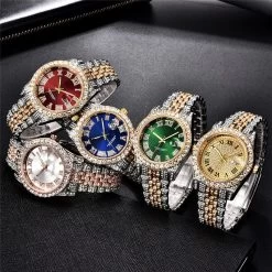 ICEEX 2-Tone Diamond Luxury Emerald Gold Watch -Iceex product image 1727786829 8835be5a eaa9 45c7 89e2 75b437d2ccb8