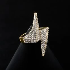 ICEEX Micro Paved Diamond Lightning Ring -Iceex product image 1728270013