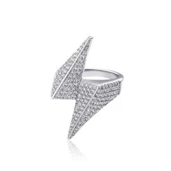 ICEEX Micro Paved Diamond Lightning Ring -Iceex product image 1728270039
