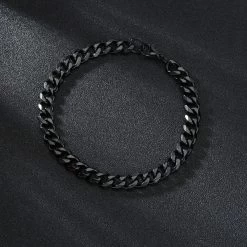 ICEEX Black Cuban Link Bracelet