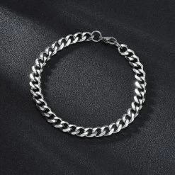 ICEEX Sterling Silver Cuban Link Bracelet