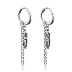 ICEEX Silver Dragon Tooth Earrings