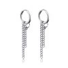 ICEEX Cuban Silver Chain Stack Earrings -Iceex product image 1753652139