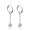 ICEEX Silver Chain Pearl Earrings -Iceex product image 1753652142