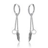 ICEEX Silver Feather Hoop Earrings -Iceex product image 1753652144