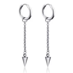 ICEEX Silver Punk Spear Earrings