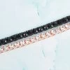 ICEEX Black/Rose Gold Tennis Bracelet -Iceex product image 1780445698