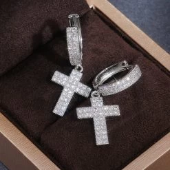 ICEEX Huitan Cross Diamond Earrings -Iceex product image 1782293795