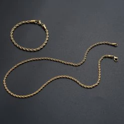 ICEEX 18k Gold Rope Chain Set -Iceex product image 1787978617