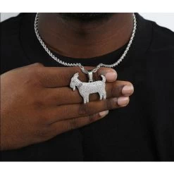 ICEEX Diamond Goat Pendant (Chain Included)