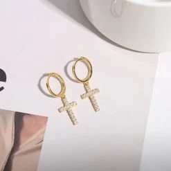 ICEEX Diamond Cross Earrings -Iceex product image 1822116343