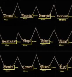 ICEEX 18k Gold Constellation Star Sign Pendant Chain -Iceex product image 1853904185