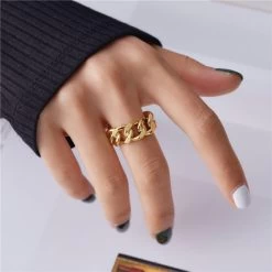 ICEEX Vintage Cuban Chain Link Ring -Iceex product image 1872896849