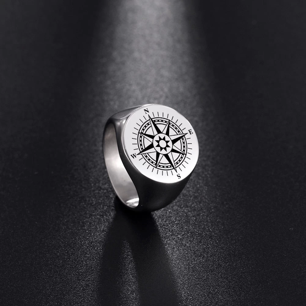 ICEEX Retro Compass Ring 5 ICEEX Retro Compass Ring - Image 3