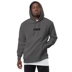 ICEEX ICEEX Designer Hoodie -Iceex unisex fashion hoodie charcoal heather front 2 63684c48586e7