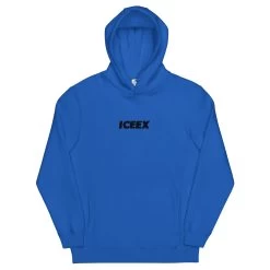 ICEEX ICEEX Designer Hoodie -Iceex unisex fashion hoodie royal blue front 63684c485aa51