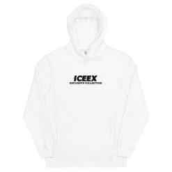 ICEEX Exclusive Collection Designer Hoodie Black Print -Iceex unisex fashion hoodie white front 636799338903f