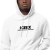 ICEEX Exclusive Collection Designer Hoodie Black Print -Iceex unisex fashion hoodie white zoomed in 2 6367993388b95